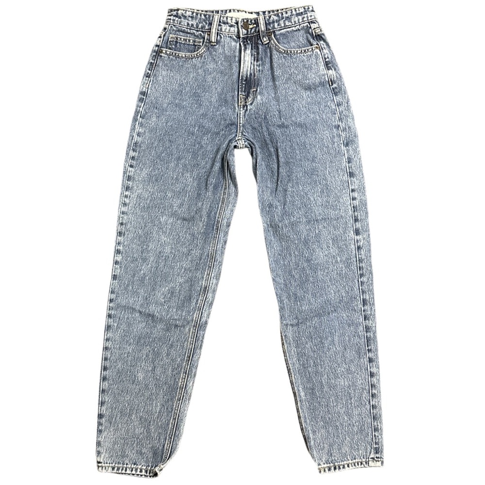 HIDDEN women's blue retro style high rise slim straight jeans, 24".